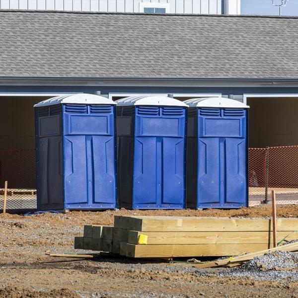 Heavy-duty construction site porta potty in Kalamazoo, Michigan